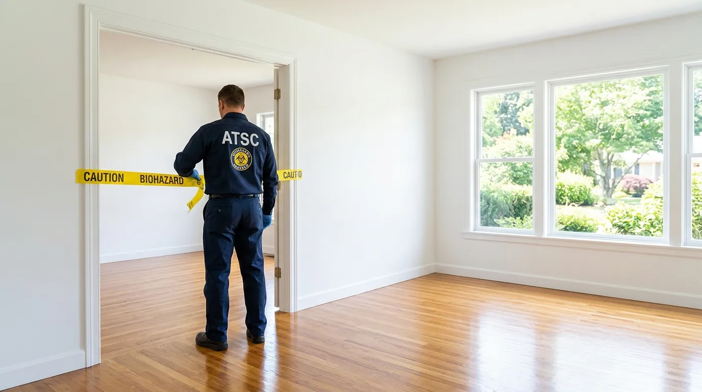 Certified biohazard cleanup crew performing Crime Scene Cleanup in Pitman